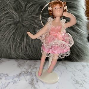 Antique glass ballerina figurine